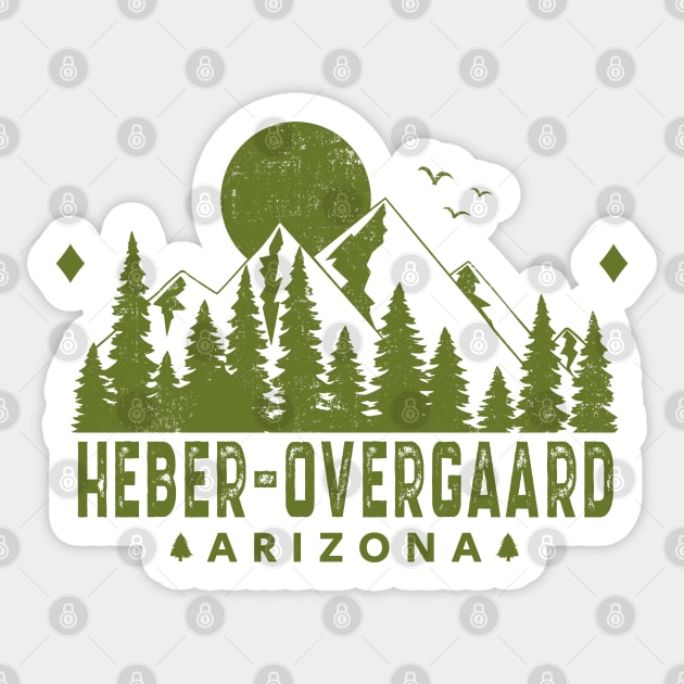 Heber Overgaard Arizona Mountain View Sticker by HomeSpirit